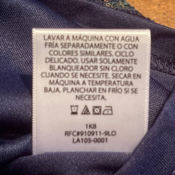 Time and Tru Printed Lace Peasant Top New Wi Tags Womens L Blue 35.0=R9 - Picture 13 of 13